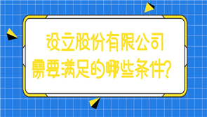 注册股份有限公司的要求